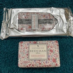 Beekman 1802 Honeyed Grapefruit Goat Milk Soap & Facial Cleansing Wipes